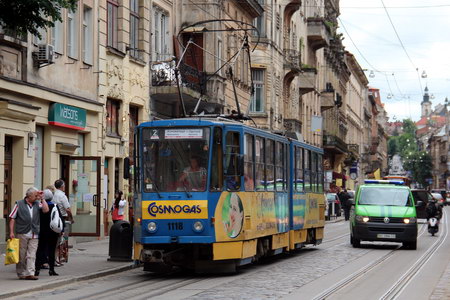 Во Львове остановились трамваи пяти маршрутов