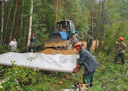 На Львовщине построили лесную дорогу