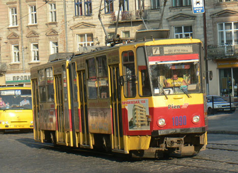 В центрі Львова не курсують трамваї
