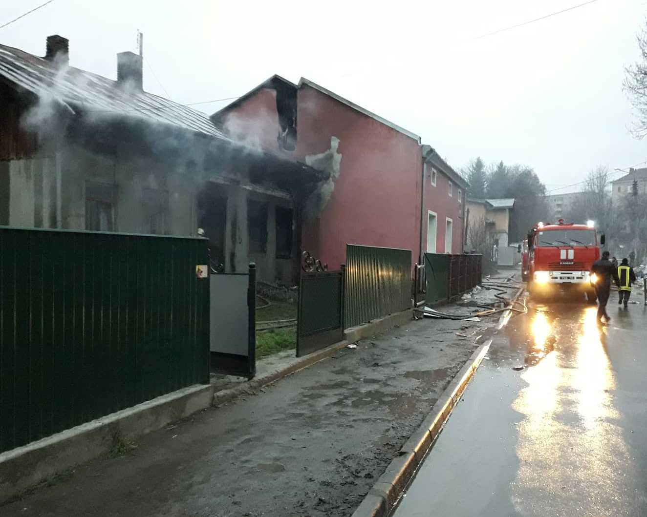 В Дрогобыче горел жилой дом