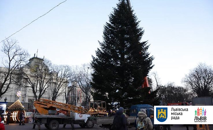 Завтра во Львове зажгут центральную городскую елку