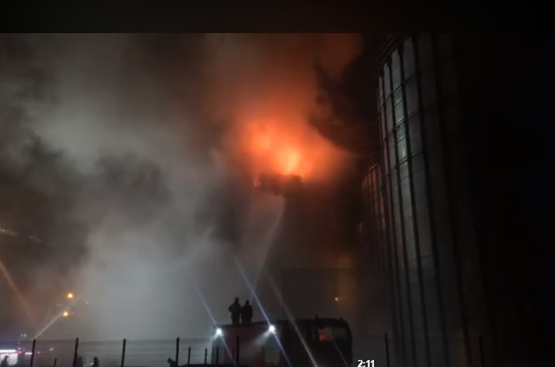 У Пустомитівському районі на підприємстві сталася пожежа (відео)