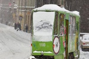 У Львові зупинилися трамваї