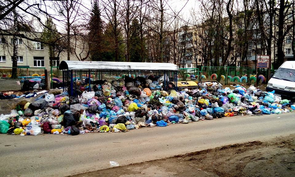 Во Львове переполнена каждая пятая мусорная площадка