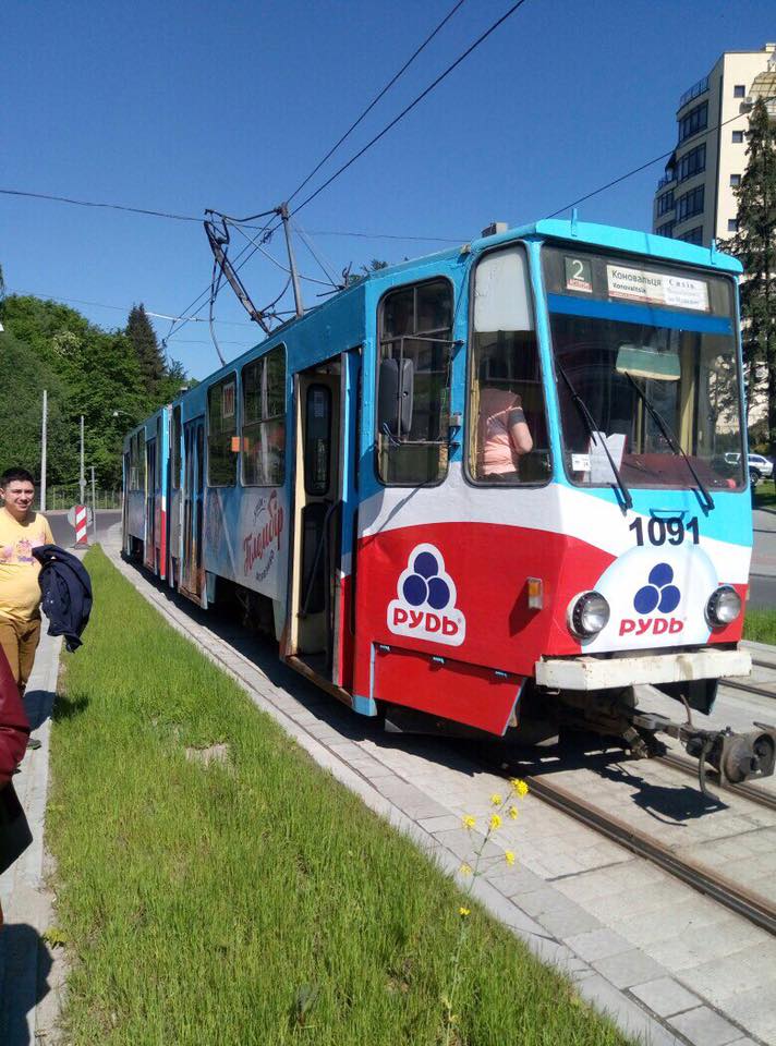 Трамвай на Сыхов временно не ходит