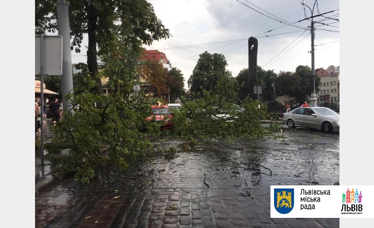 В Лычаковском районе ураган сорвал крышу с дома