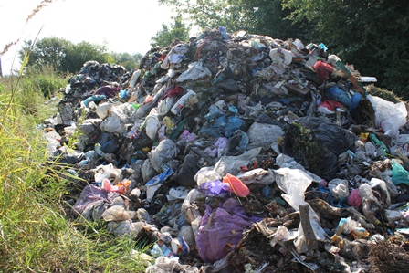 Мэрия Жидачева возмущена выбросом мусора