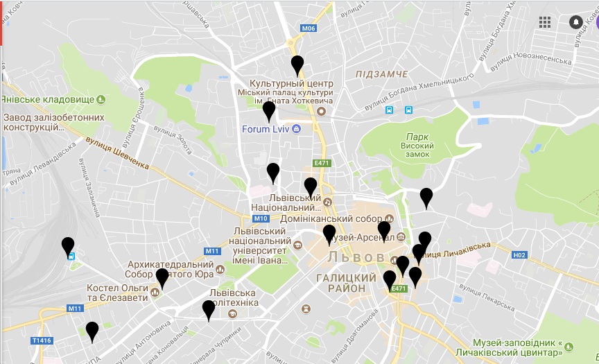 У Львові створили мапу закладів, де грає російська музика