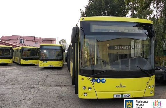 АТП-1 у Львові випустив останні нові автобуси МАЗ на маршрути