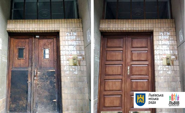 У Львові відреставрували браму в історичному будинку