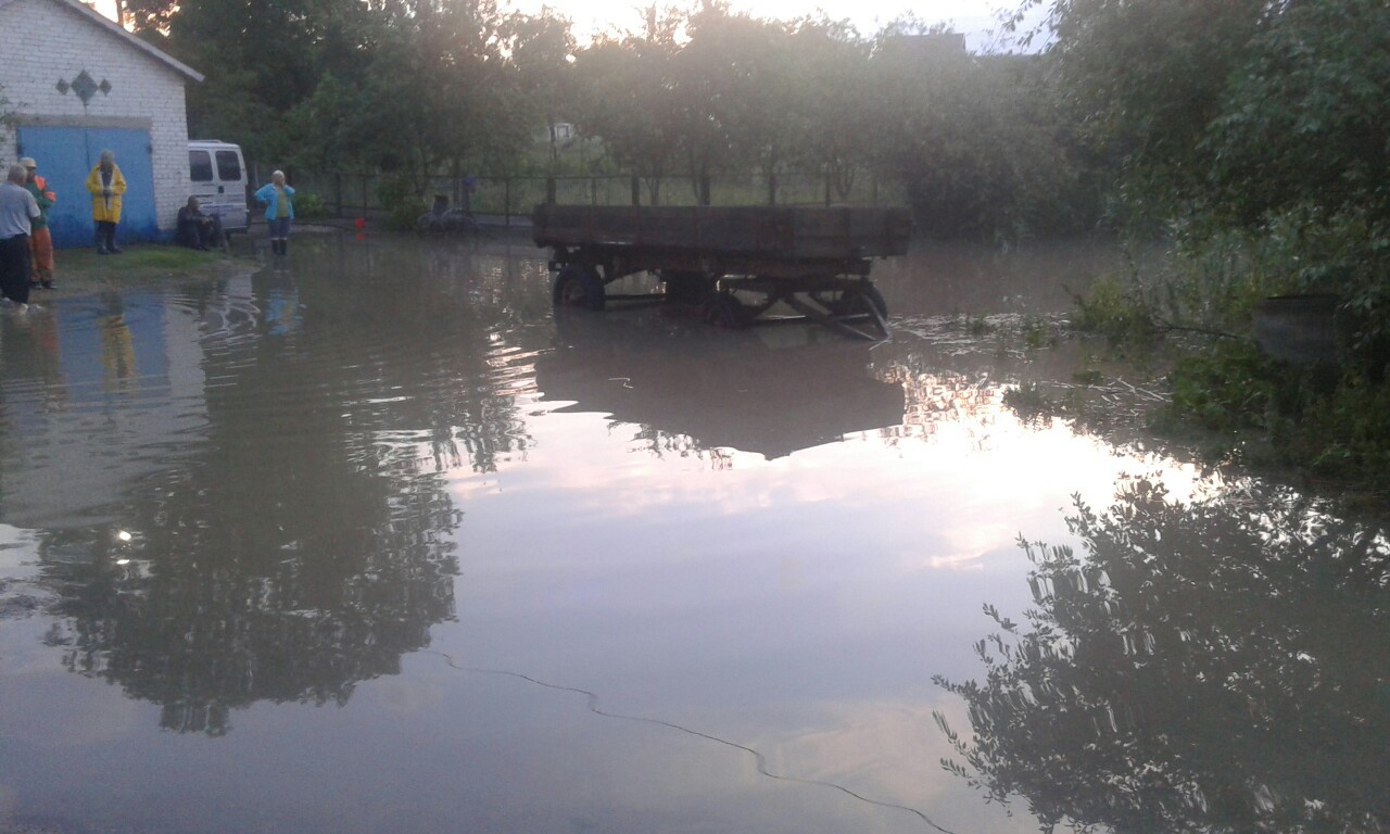 На Львовщине затопило жилые дома и кафе (фото)