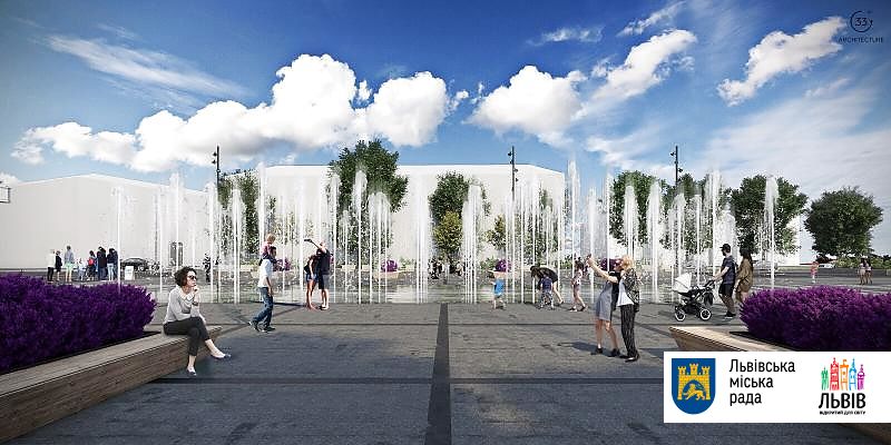 У центрі Львова з'явиться сухий фонтан: візуалізація