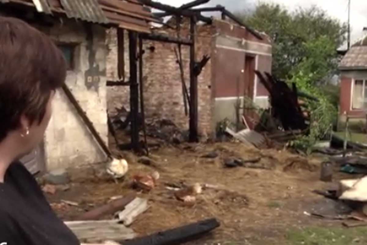На Львівщині вдові добровольця АТО спалили господарство
