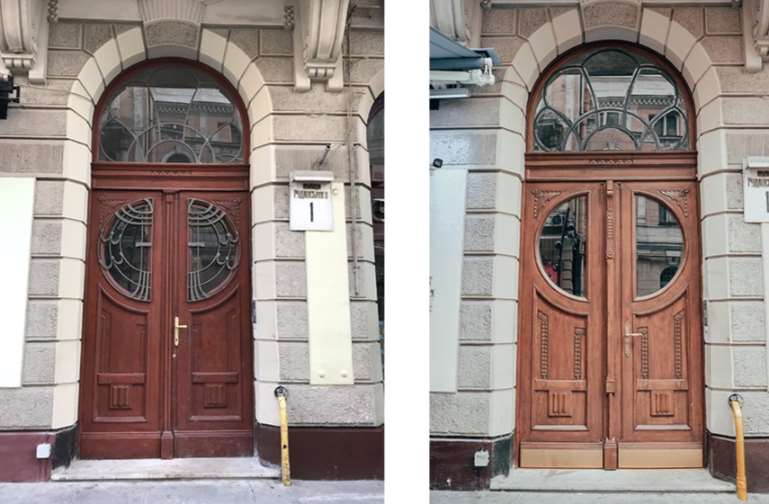 На вулиці Руданського відновили історичні двері