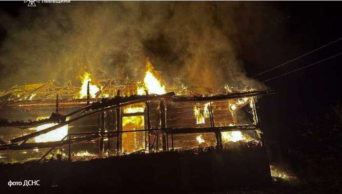 На Львівщині внаслідок пожежі загинув 60-річний чоловік